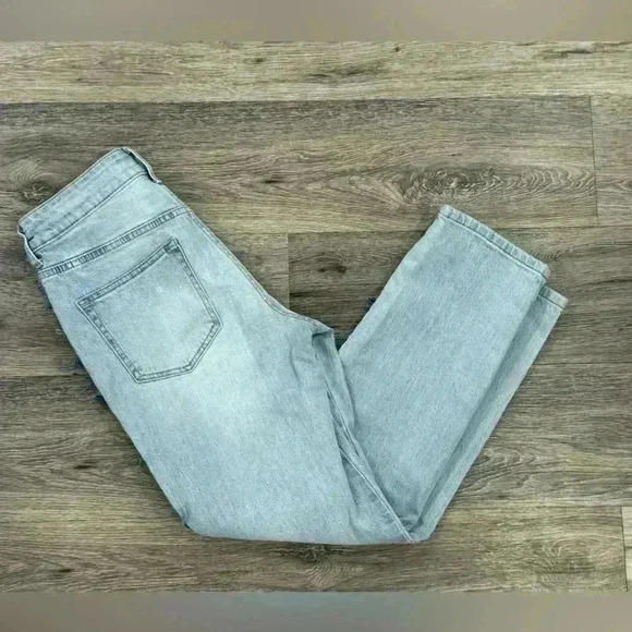 Anthropologie Pilcro TheVintage Straight Arrow Ribbon Fringe Accent Jeans - Picture 3 of 12